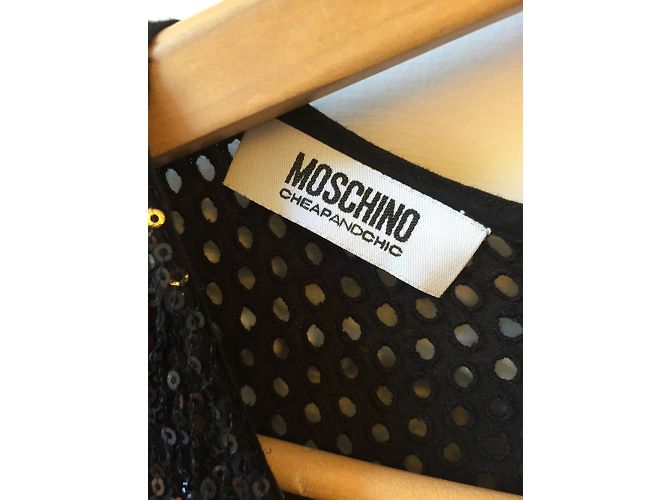 Vestido MOSCHINO T.FR 36 Algodón Negro - vista 5