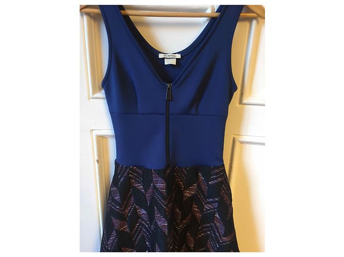 PINKO Kleider T.FR 38 Polyester Blau - Ansicht 2
