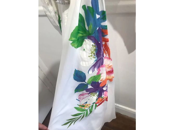 Vestido RALPH LAUREN T.FR 38 Algodón Blanco - vista 3
