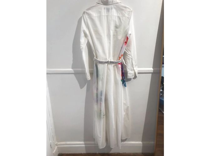 Vestido RALPH LAUREN T.FR 38 Algodón Blanco - vista 5