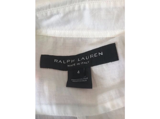 Vestido RALPH LAUREN T.FR 38 Algodón Blanco - vista 9