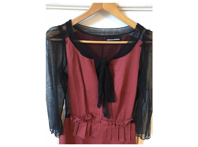 Vestidos SONIA RYKIEL T.FR 36 Algodón Roja - vista 3