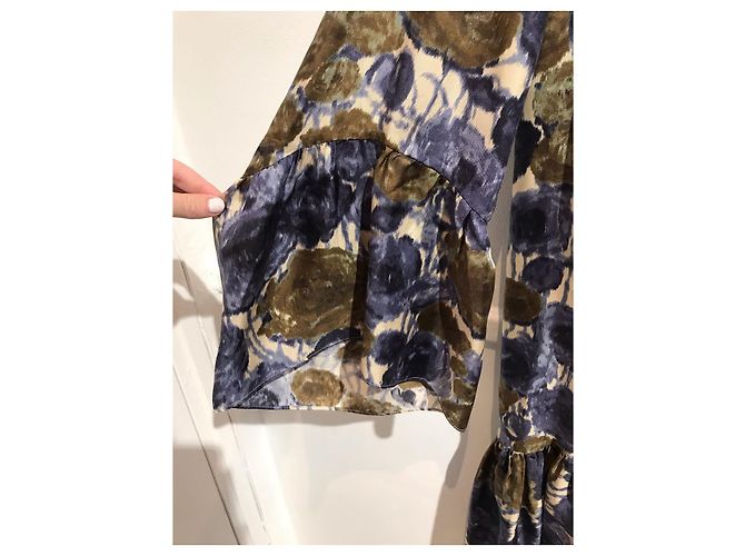 ERIKA CAVALLINI Vestidos T.Seda M Internacional Caqui - vista 3