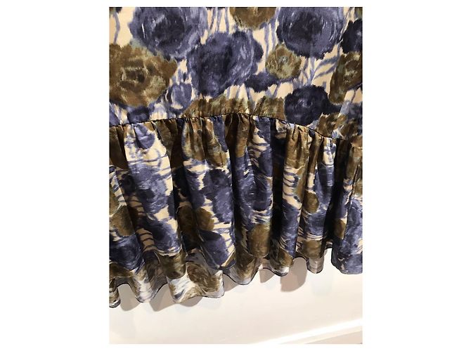 ERIKA CAVALLINI Vestidos T.Seda M Internacional Caqui - vista 4