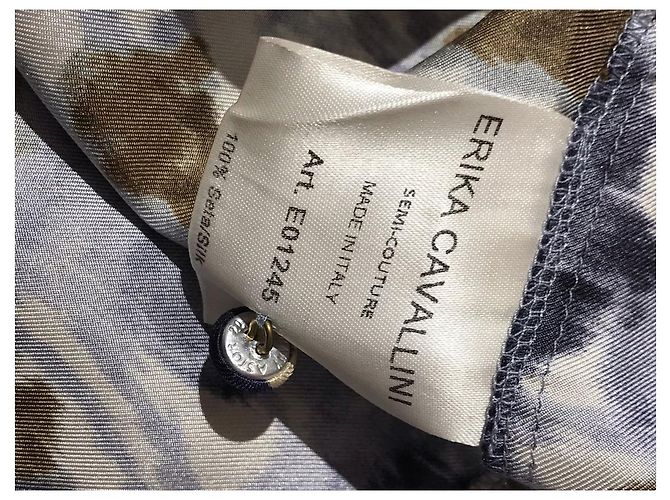 ERIKA CAVALLINI Vestidos T.Seda M Internacional Caqui - vista 6