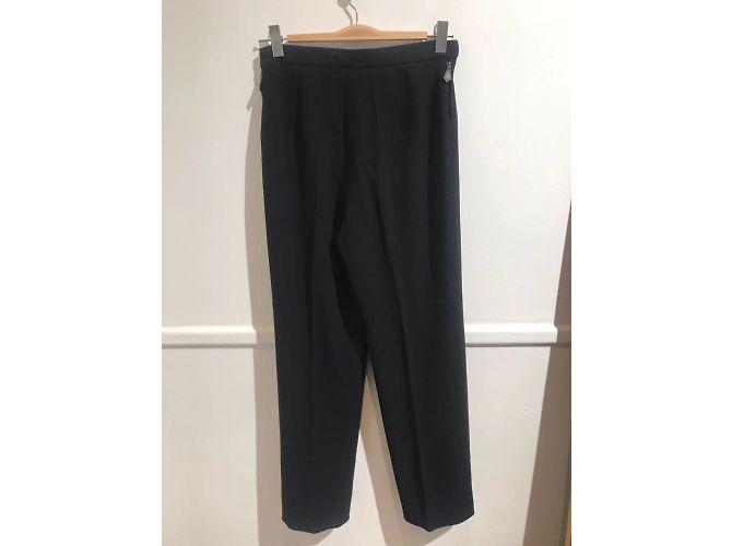 Hermès HERMES Pantalón T.Internacional L Lana Negro - vista 3