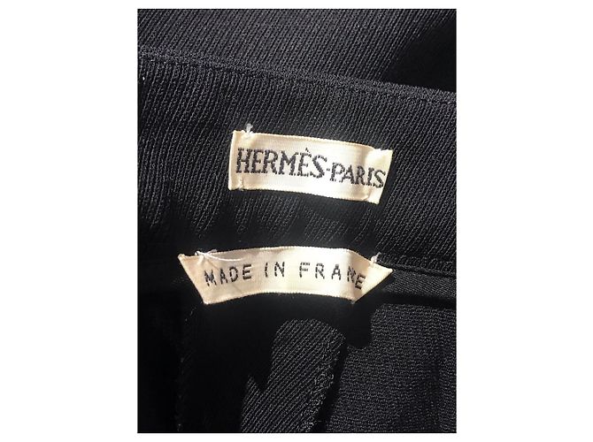 Hermès HERMES Pantalón T.Internacional L Lana Negro - vista 4