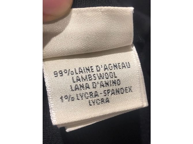Hermès HERMES Pantalón T.Internacional L Lana Negro - vista 6