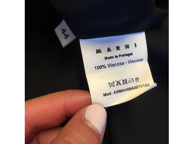 MARNI Vestidos T.Internacional L Viscosa Negro - vista 5