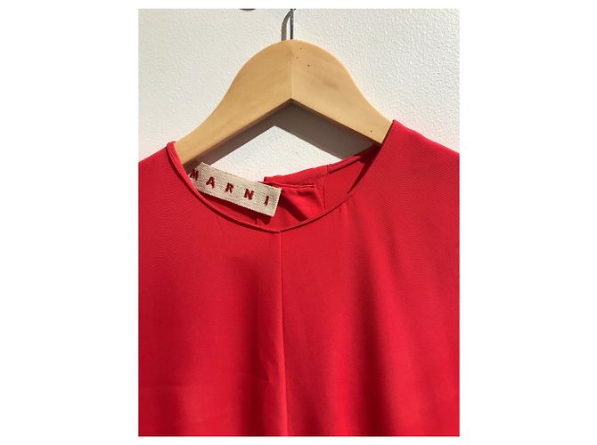 MARNI Vestidos T.Internacional S Viscosa Roja - vista 3