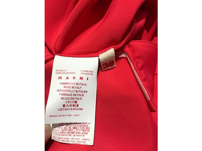 MARNI Vestidos T.Internacional S Viscosa Roja - vista 4