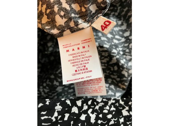 MARNI Vestidos T.Internacional S Algodón Negro - vista 4