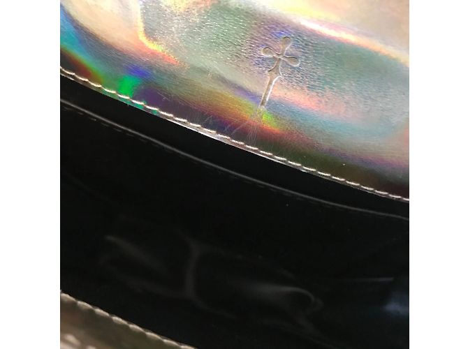 M2MALLETIER Pochette T. Pelle Argento - vista 7