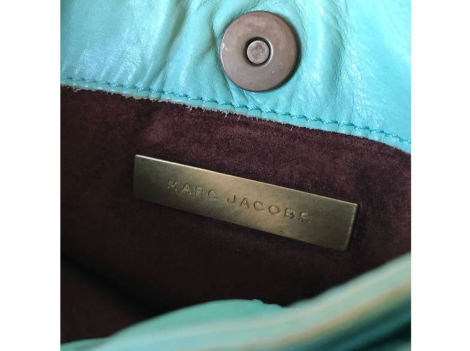 MARC JACOBS Bolsas T. Couro Turquesa - vista 5