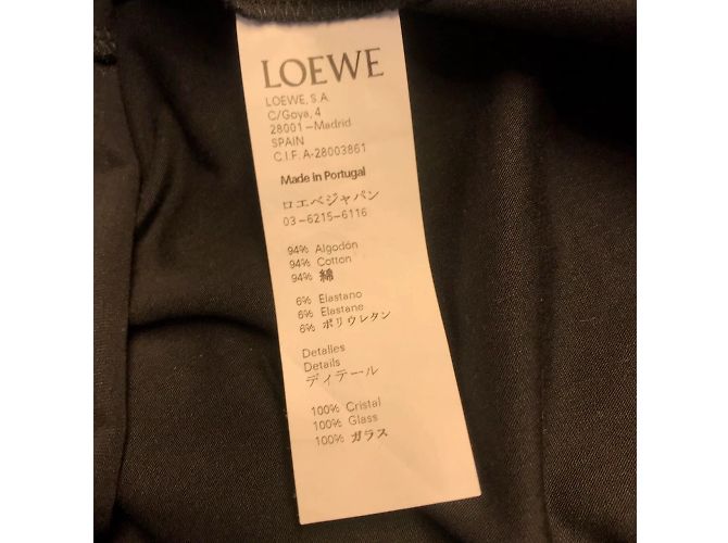 LOEWE Tops T.International M Algodón Negro - vista 7