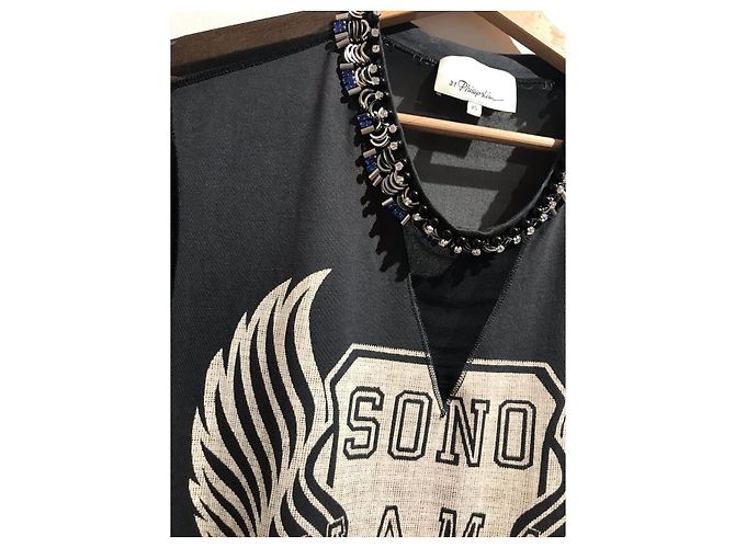 3.1 PHILLIP LIM Tops T.Internacional XS Seda Negro - vista 2