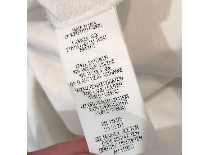 HELMUT LANG Tops T.Internacional S Viscosa Blanco - vista 7