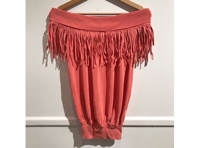 HERVE LEGER Tops T.Internacional M Sintético Burdeos - vista 2