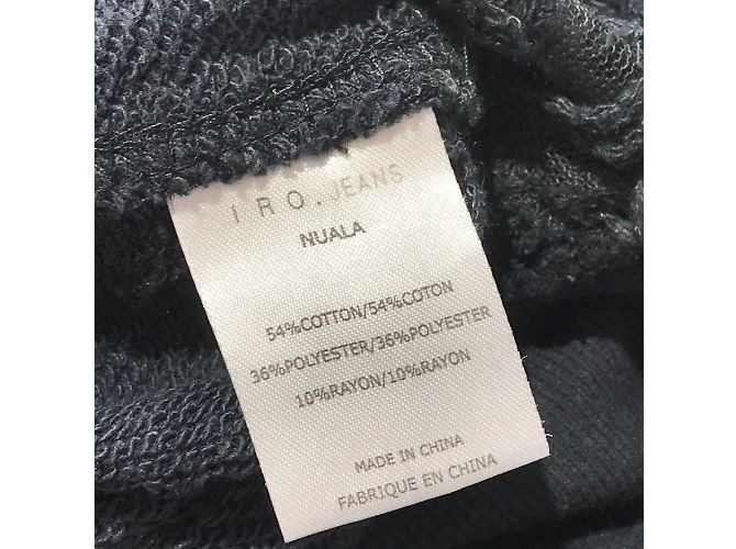 IRO Tops T.International S Algodón Gris - vista 5