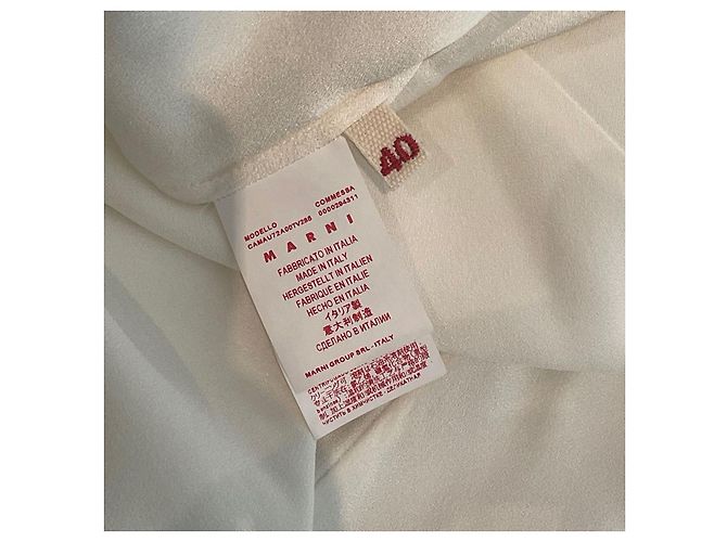 MARNI Tops T.FR 36 Sintético Blanco - vista 5