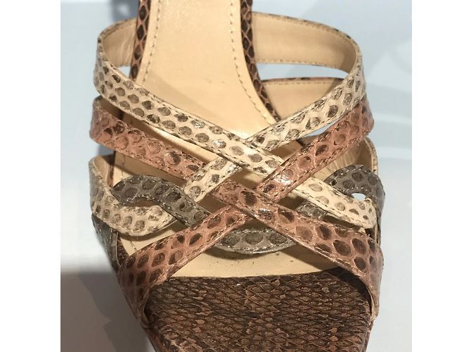Sandali PRADA T.EU 38 Pelli esotiche Rosa - vista 8