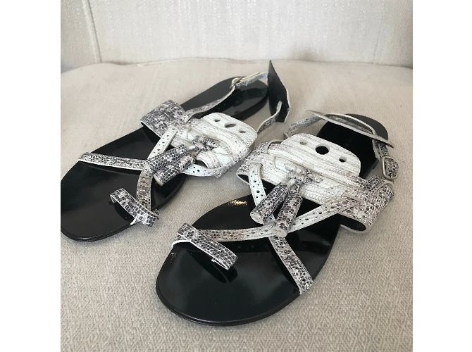 Sandali PROENZA SCHOULER T.EU 37.5 Pelli esotiche Bianco - vista 3