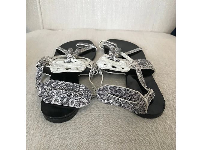 Sandali PROENZA SCHOULER T.EU 37.5 Pelli esotiche Bianco - vista 4