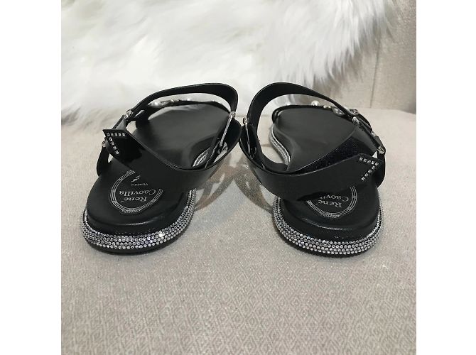 RENE CAOVILLA Sandalen T.EU 37 Leder Schwarz - Ansicht 6