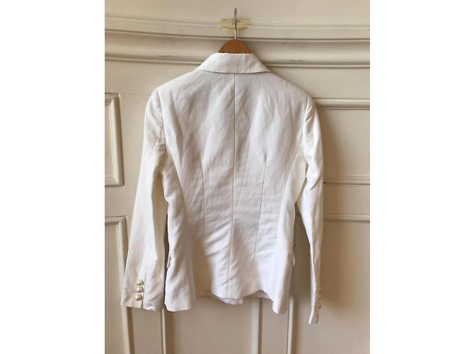 ERMANNO SCERVINO Jacken T.FR 36 Synthetisch Weiß - Ansicht 2