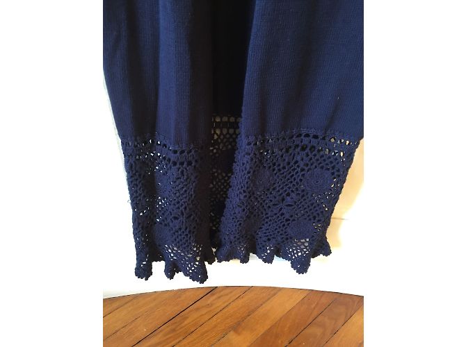ERMANNO SCERVINO Jacken T.FR 36 Synthetisch Marineblau - Ansicht 2