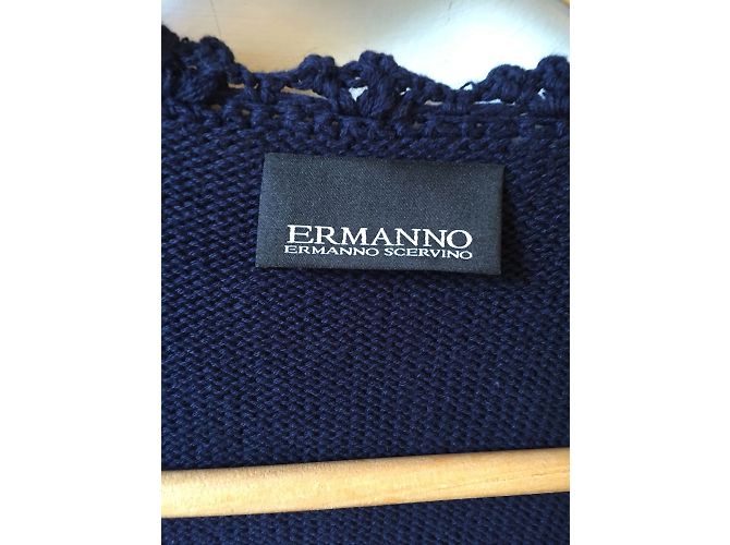 ERMANNO SCERVINO Jacken T.FR 36 Synthetisch Marineblau - Ansicht 5