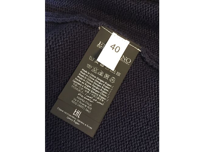 ERMANNO SCERVINO Jacken T.FR 36 Synthetisch Marineblau - Ansicht 6