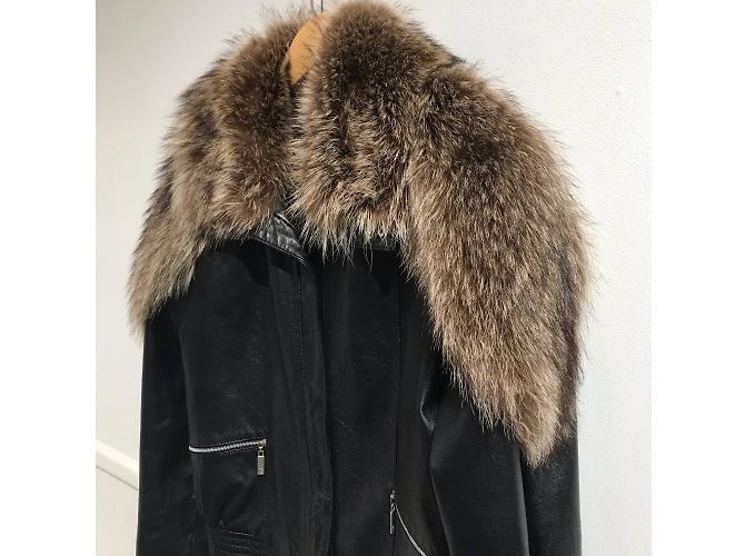 GUY LAROCHE Jacken T.FR 38 Leder Schwarz - Ansicht 3