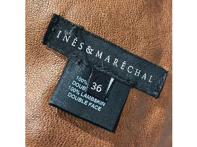 INES ET MARECHAL Jacken T.fr 36 Rindsleder Beige - Ansicht 5