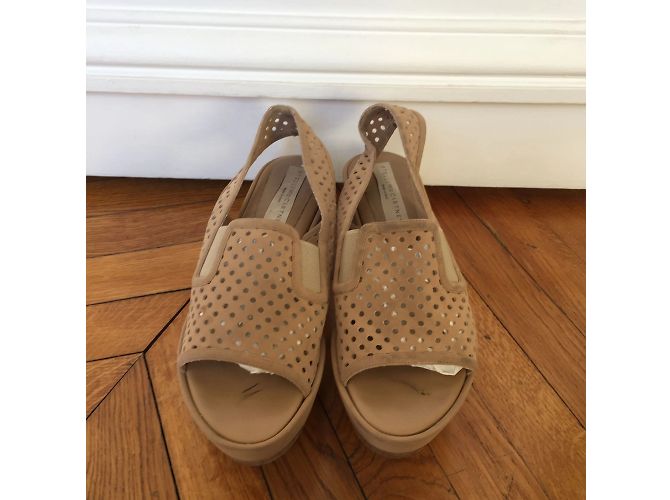 Stella Mc Cartney STELLA MCCARTNEY Sandali T.EU 36 Camoscio Beige - vista 2