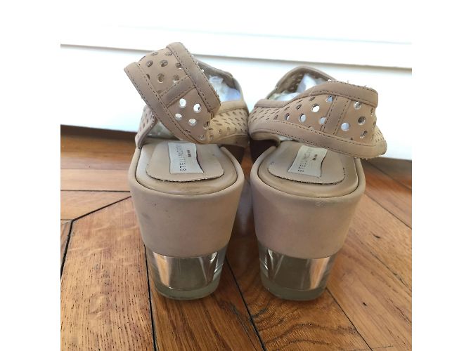 Stella Mc Cartney STELLA MCCARTNEY Sandali T.EU 36 Camoscio Beige - vista 3