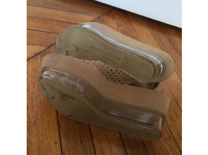 Stella Mc Cartney STELLA MCCARTNEY Sandali T.EU 36 Camoscio Beige - vista 4