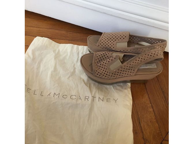 Stella Mc Cartney STELLA MCCARTNEY Sandali T.EU 36 Camoscio Beige - vista 6