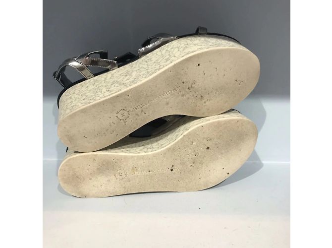 Stella Mc Cartney STELLA MCCARTNEY Sandalen T.EU 38 Polyester Silber - Ansicht 7
