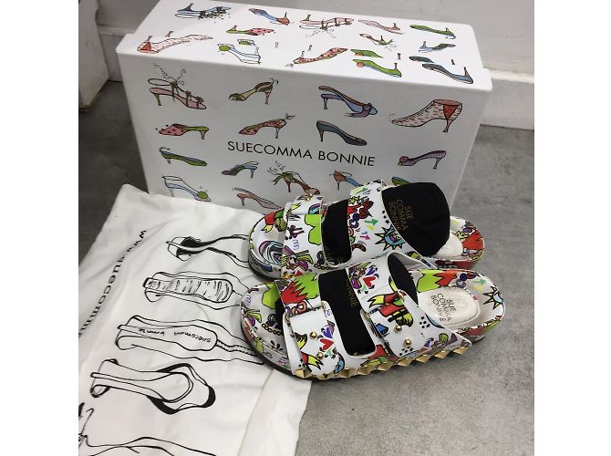 SUECOMMA BONNIE Sandali T.EU 36 Pelle Multicolore - vista 5
