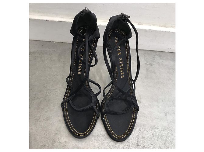 Sandali WALTER STEIGER T.EU 38 Tessuto Nero - vista 2