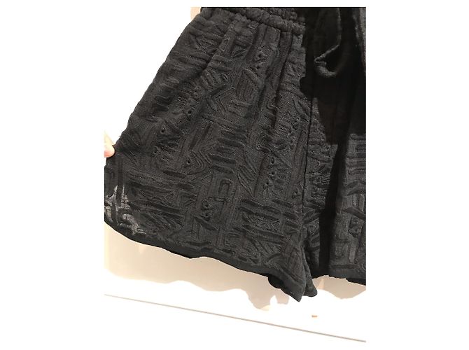 IRO Shorts T.International S Algodón Negro - vista 2
