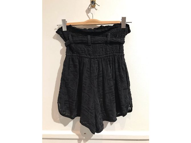 IRO Shorts T.International S Algodón Negro - vista 3