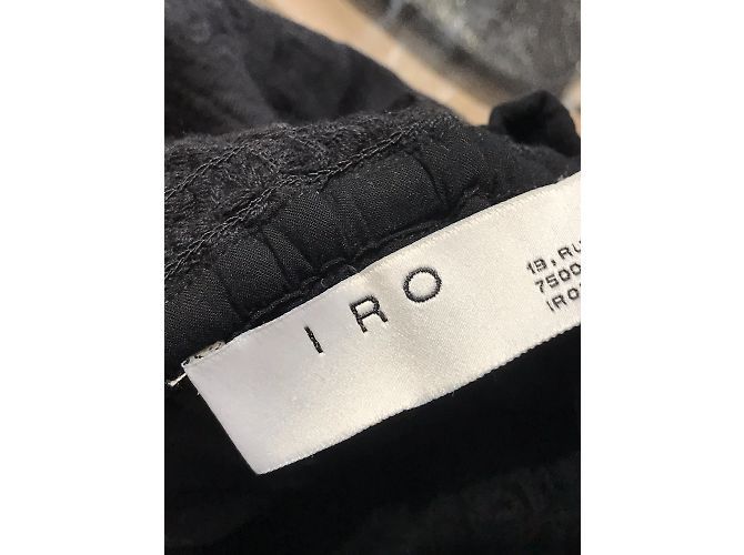 IRO Shorts T.International S Algodón Negro - vista 4