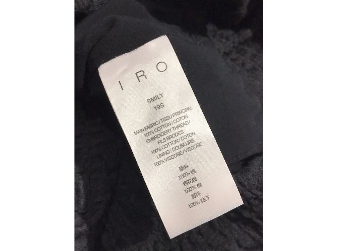 IRO Shorts T.International S Algodón Negro - vista 6