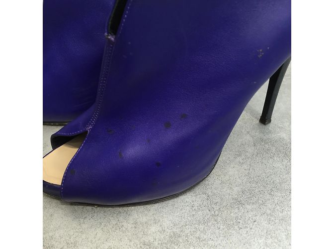 GIUSEPPE ZANOTTI Botas de tobillo T.EU 39.5 Cuero Azul - vista 6
