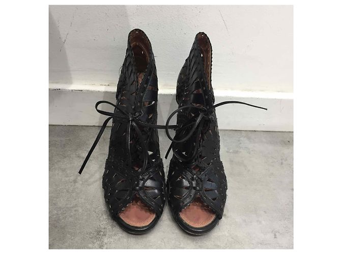 Alaïa Sandali ALAIA T.EU 38.5 Pelle Nero - vista 2
