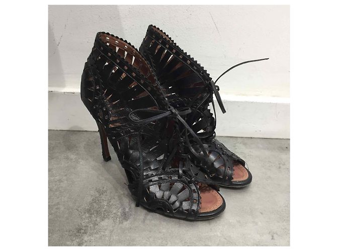 Alaïa Sandali ALAIA T.EU 38.5 Pelle Nero - vista 3
