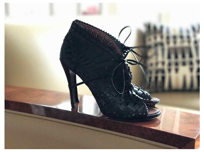 Alaïa Sandali ALAIA T.EU 38.5 Pelle Nero - vista 6