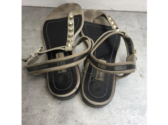 Sandali BALENCIAGA T.EU 36 Camoscio Grigio - vista 3